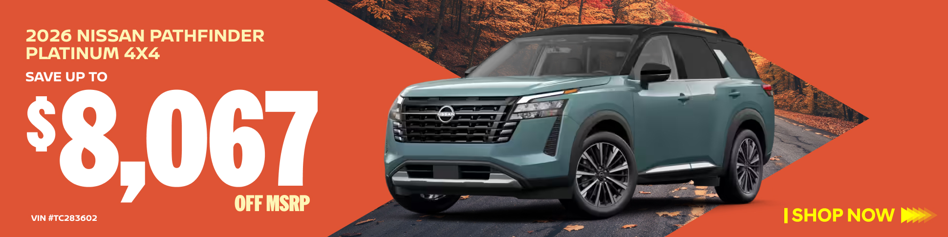 2026 NISSAN PATHFINDER PLATINUM 4X4