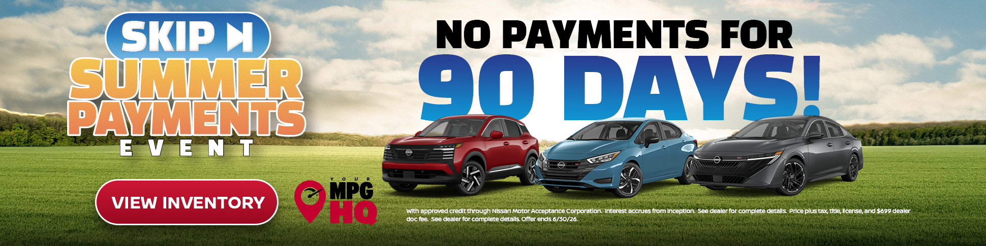 No Payments for 90 Days