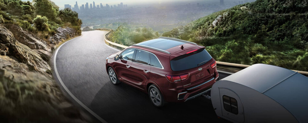2020 Kia Sorento SX towing trailer