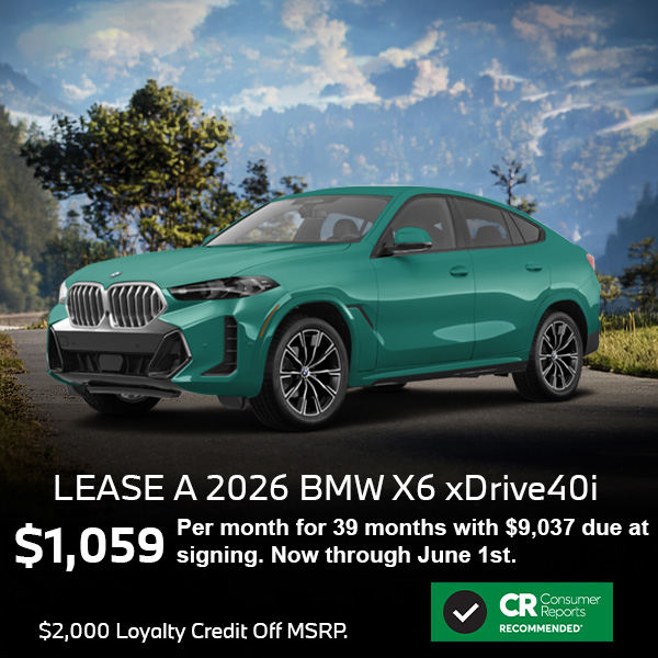 Lease the BMW X6 in Roxbury NJ