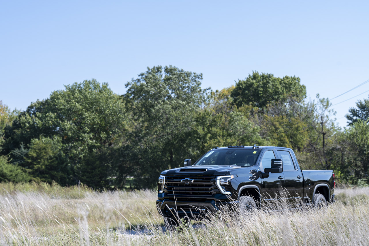 2025 Chevrolet Silverado 1500 in a field north of Wichita
