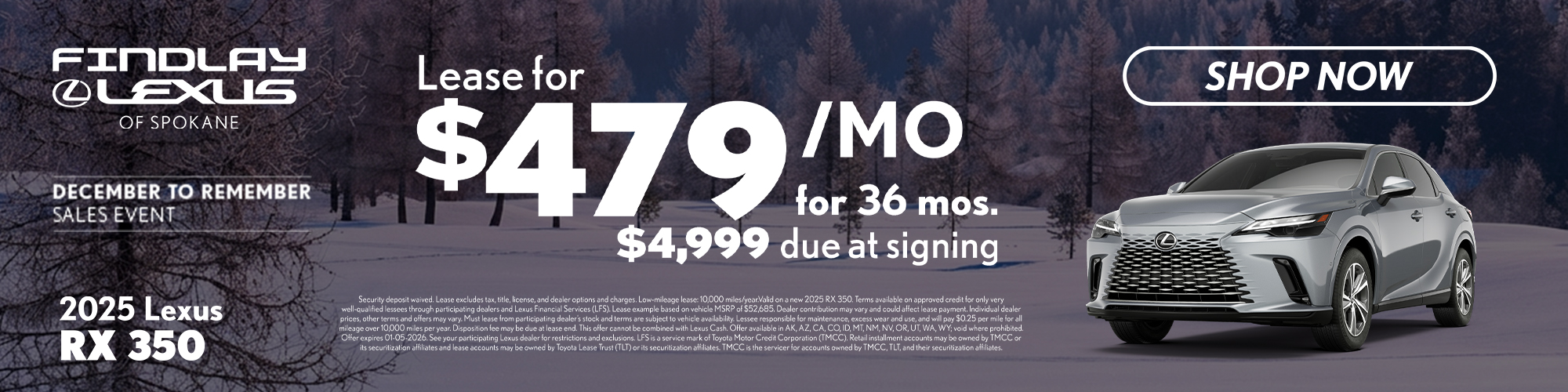 DEC - 2025 RX 350