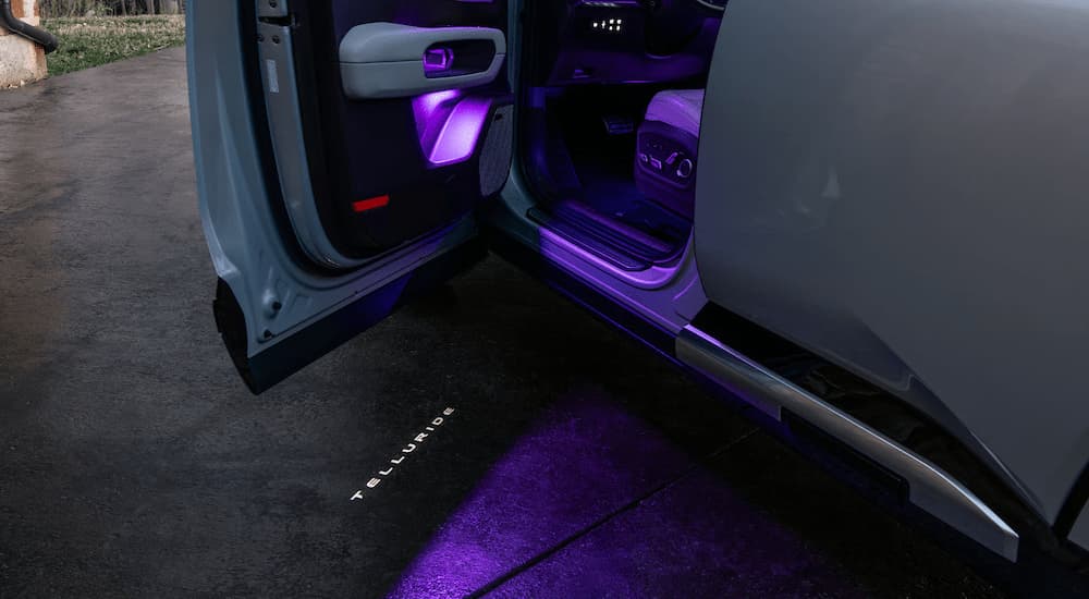 Illuminated door light on a 2027 Kia Telluride