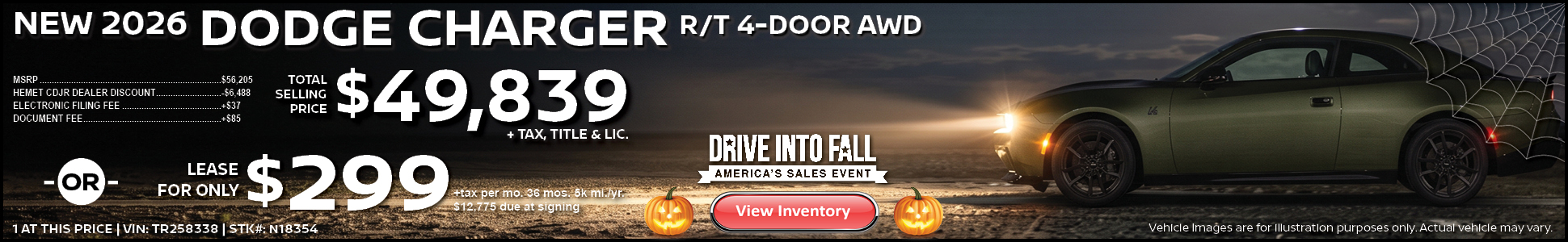 New 2026 Dodge Charger R/T 4-Door AWD
