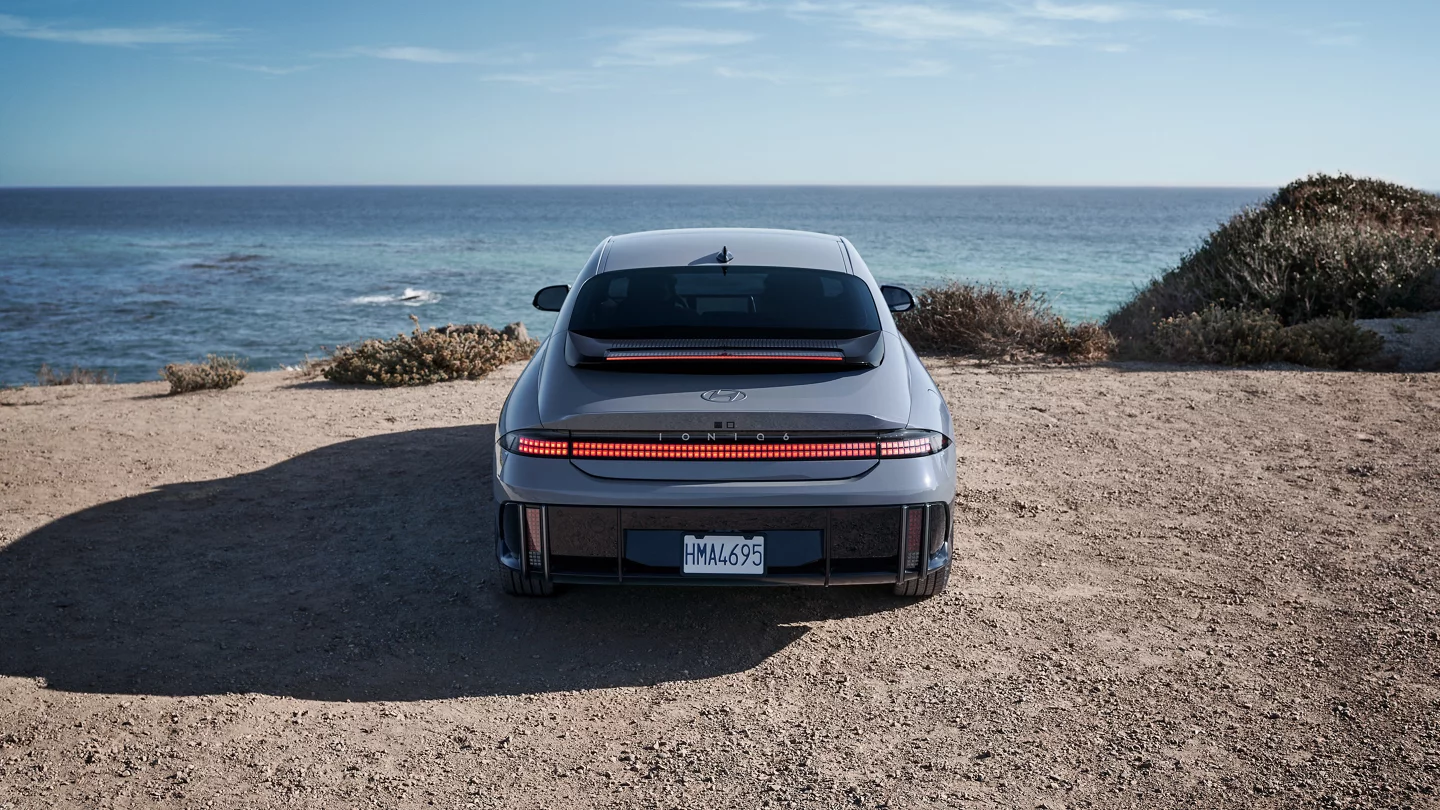 rear led taillights featuring a retro futuristic pixel pattern