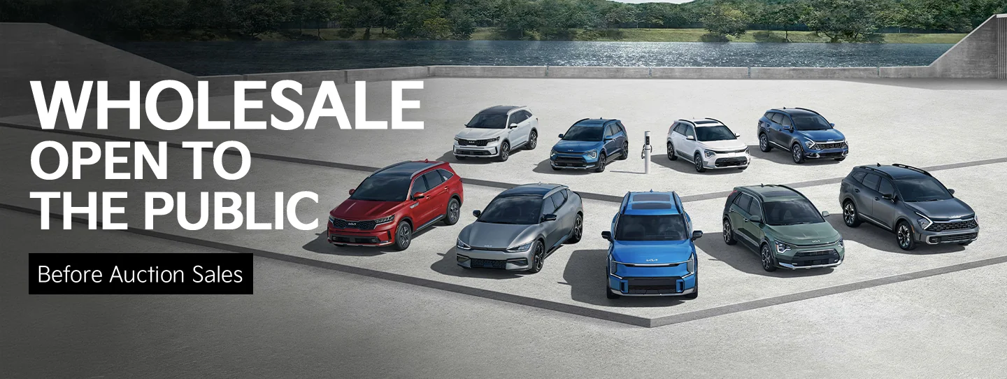 Hero image for Kia of Cape Coral's Wholesale Open to the Public page.