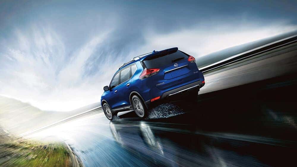 Caspian Blue 2018 Nissan Rogue SL AWD exterior