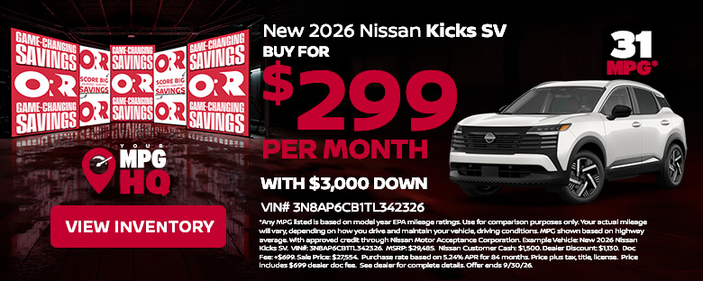 New 2026 Nissan Kicks