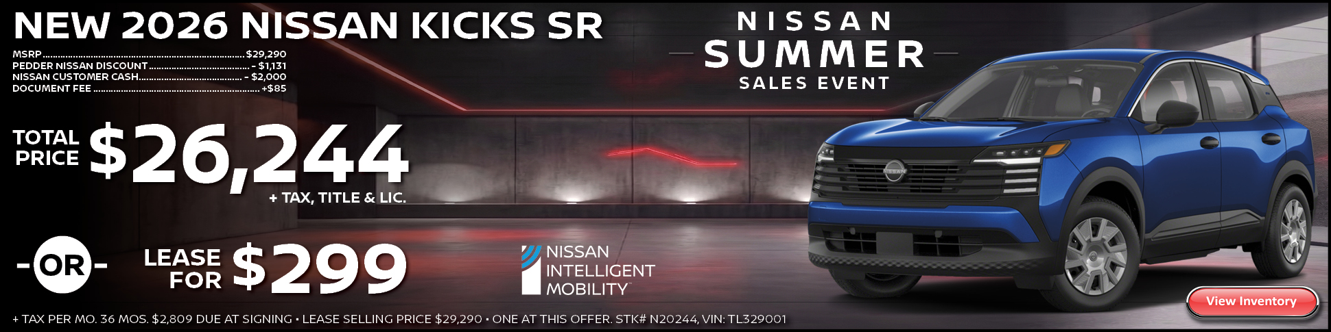 2026 Nissan Kicks SR