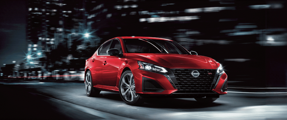 Red Nissan Altima 