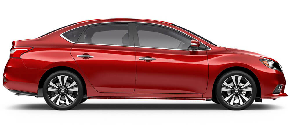 2017 Nissan Sentra sedan in Cayenne Red