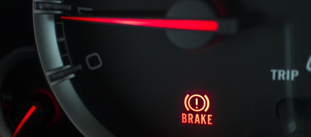 brake light illuminated on dashboard