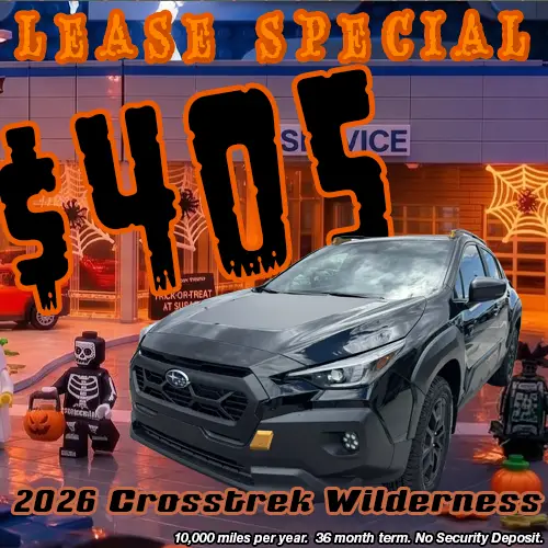 Lease this 2026 Subaru Crosstrek Wilderness for only $405/mo at Twin Falls Subaru this October.