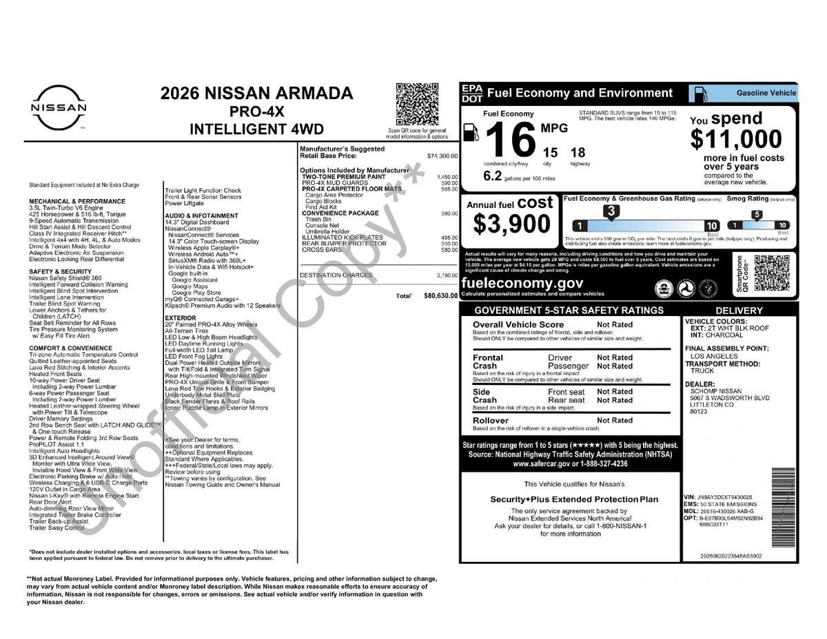 2026 Nissan Armada PRO-4X - Photo 11