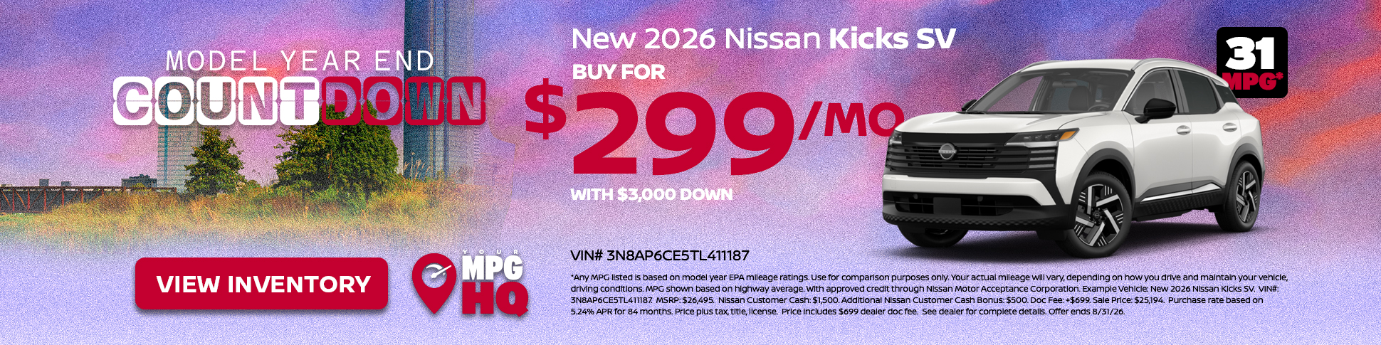 New 2026 Nissan Kicks