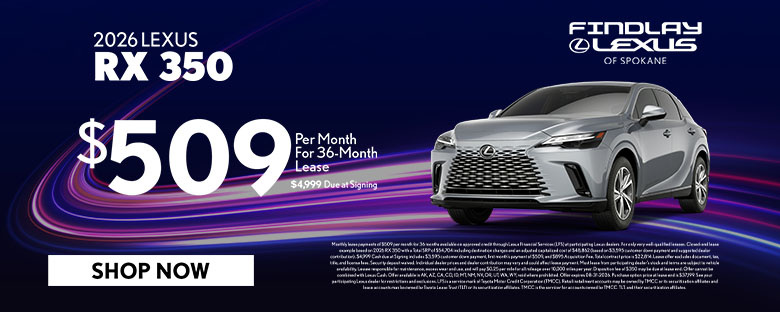 $509 Lease 2026 RX 350