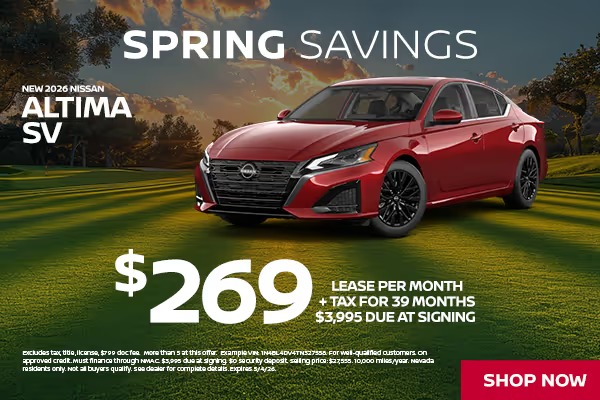 $269 lease per month + tax for 39 months, $3995 due at signing