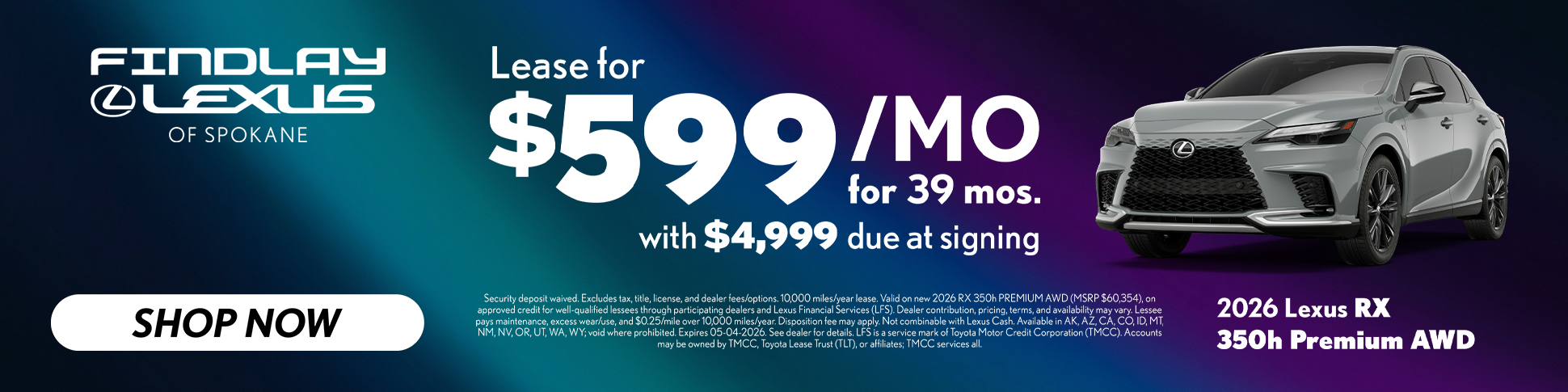 April - 26 RX 350 Hybrid