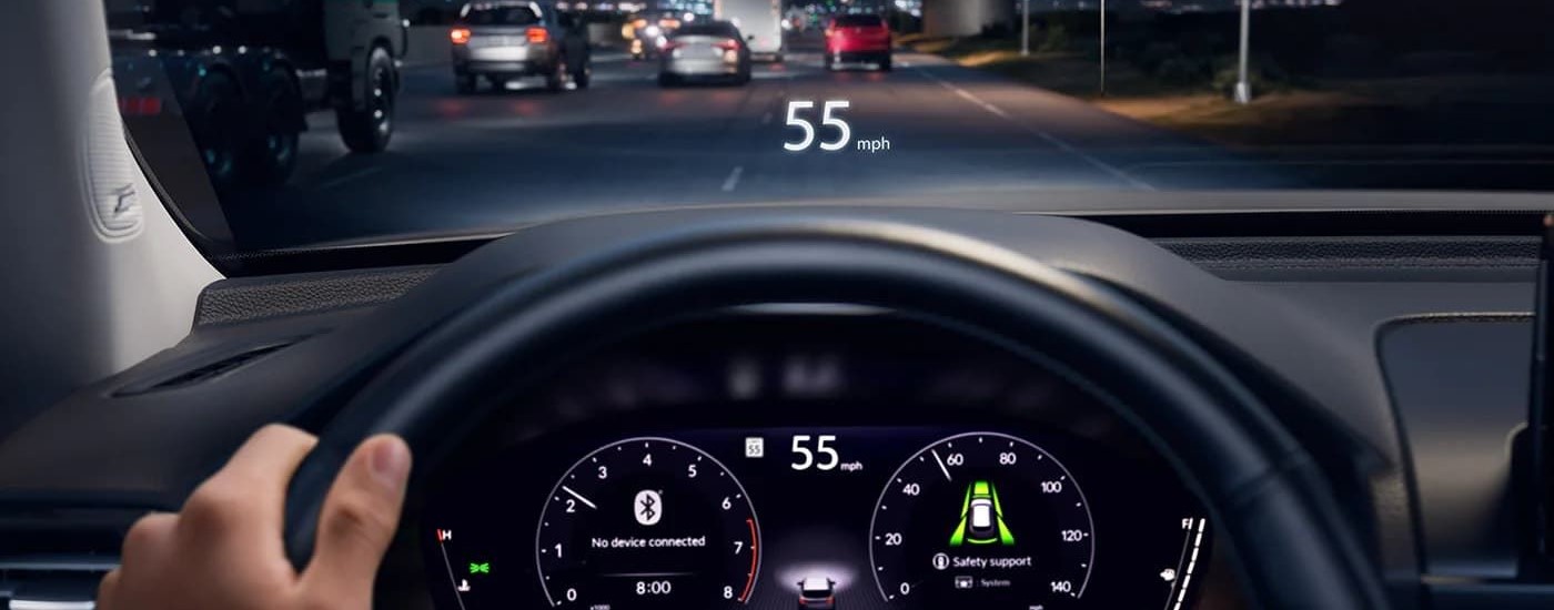 Close-up of the digital dash in a 2025 Honda Pilot