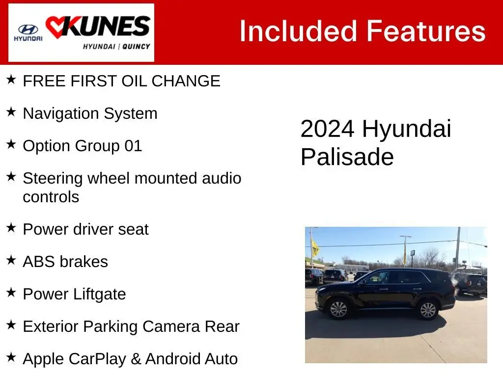 Used 2024 Hyundai Palisade SEL with VIN KM8R24GE8RU737667 for sale in Quincy, IL