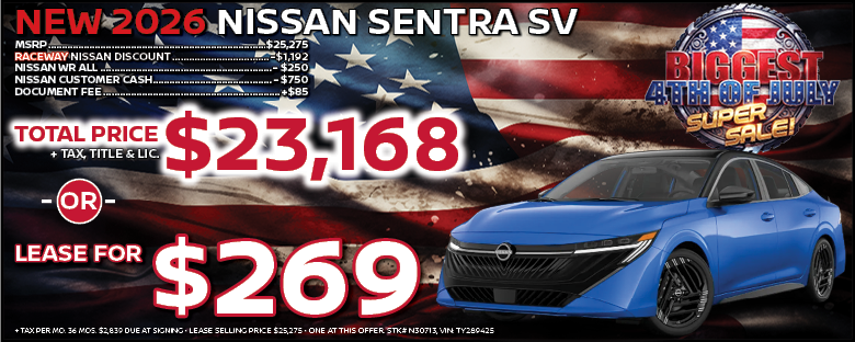 2026 Nissan Sentra Lease Offer
