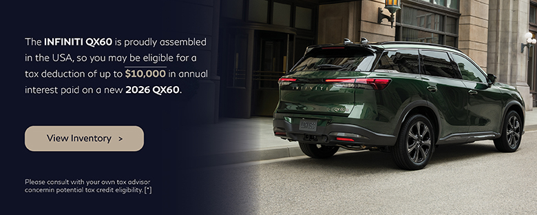 SD 2026 QX60 Tax Credit