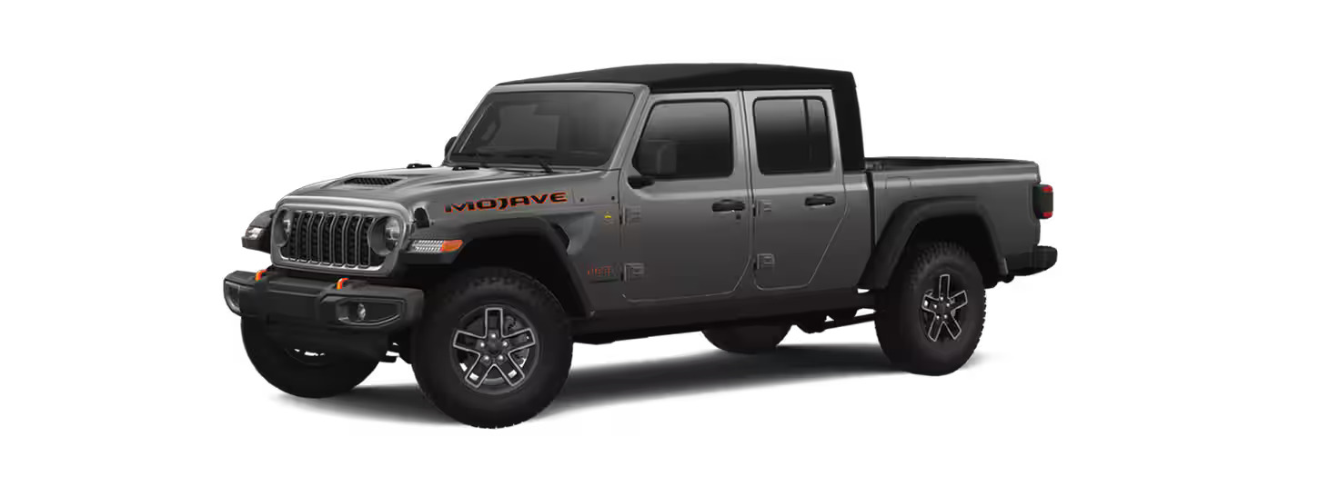 a dark gray 2024 jeep gladiator mojave