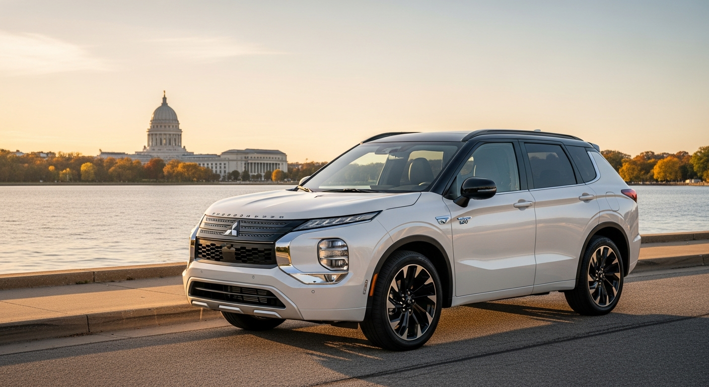 2024 Mitsubishi Outlander PHEV GT hero background image