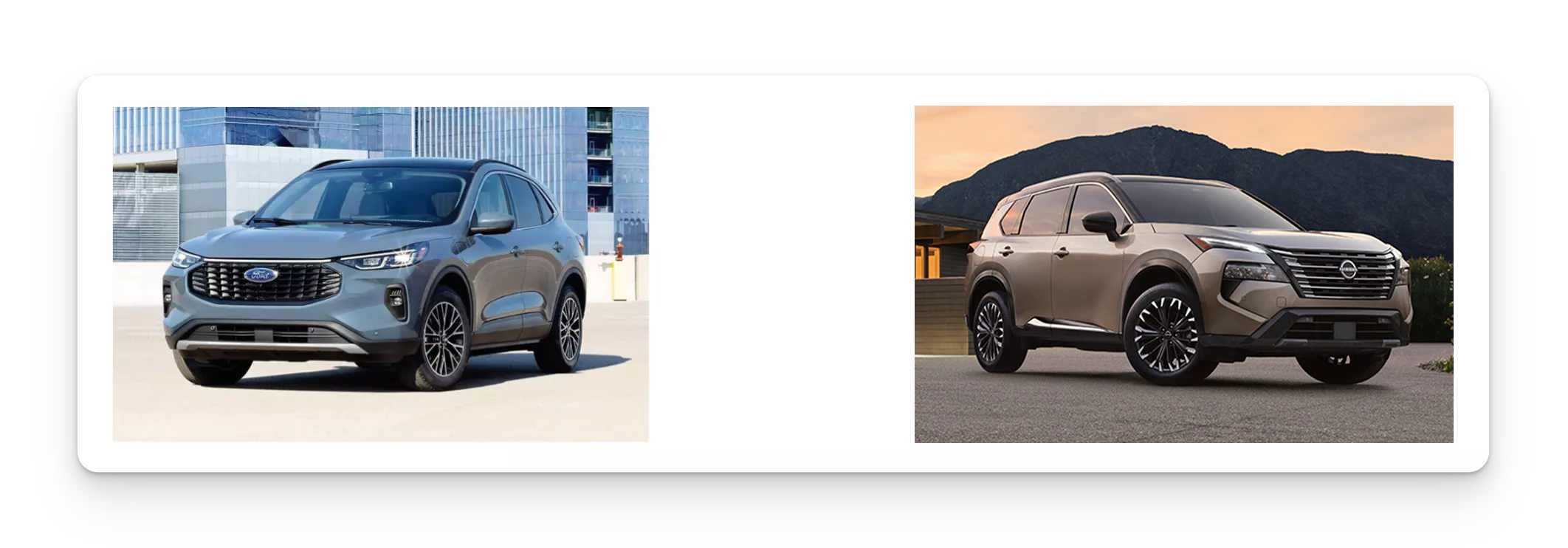 nissan rogue and ford edge comparison photo