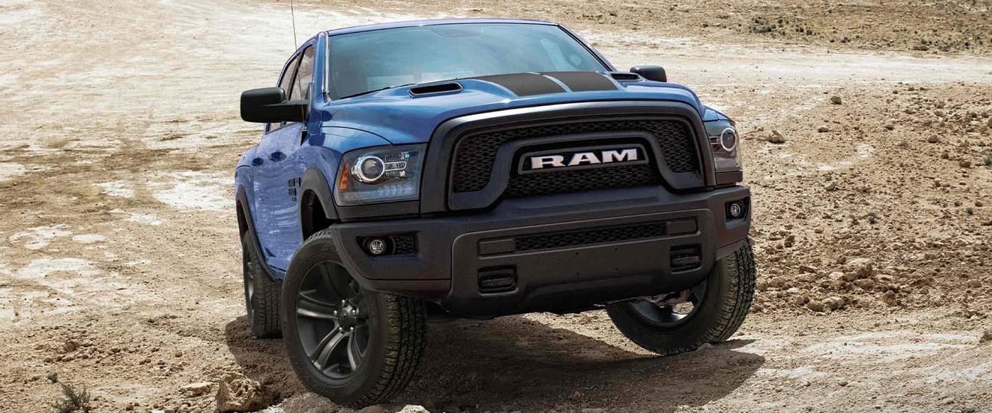 A blue 2021 RAM 1500 Classic. 