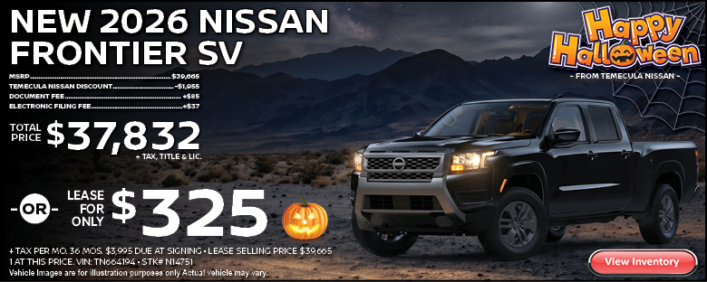 New 2026 Nissan Frontier SV