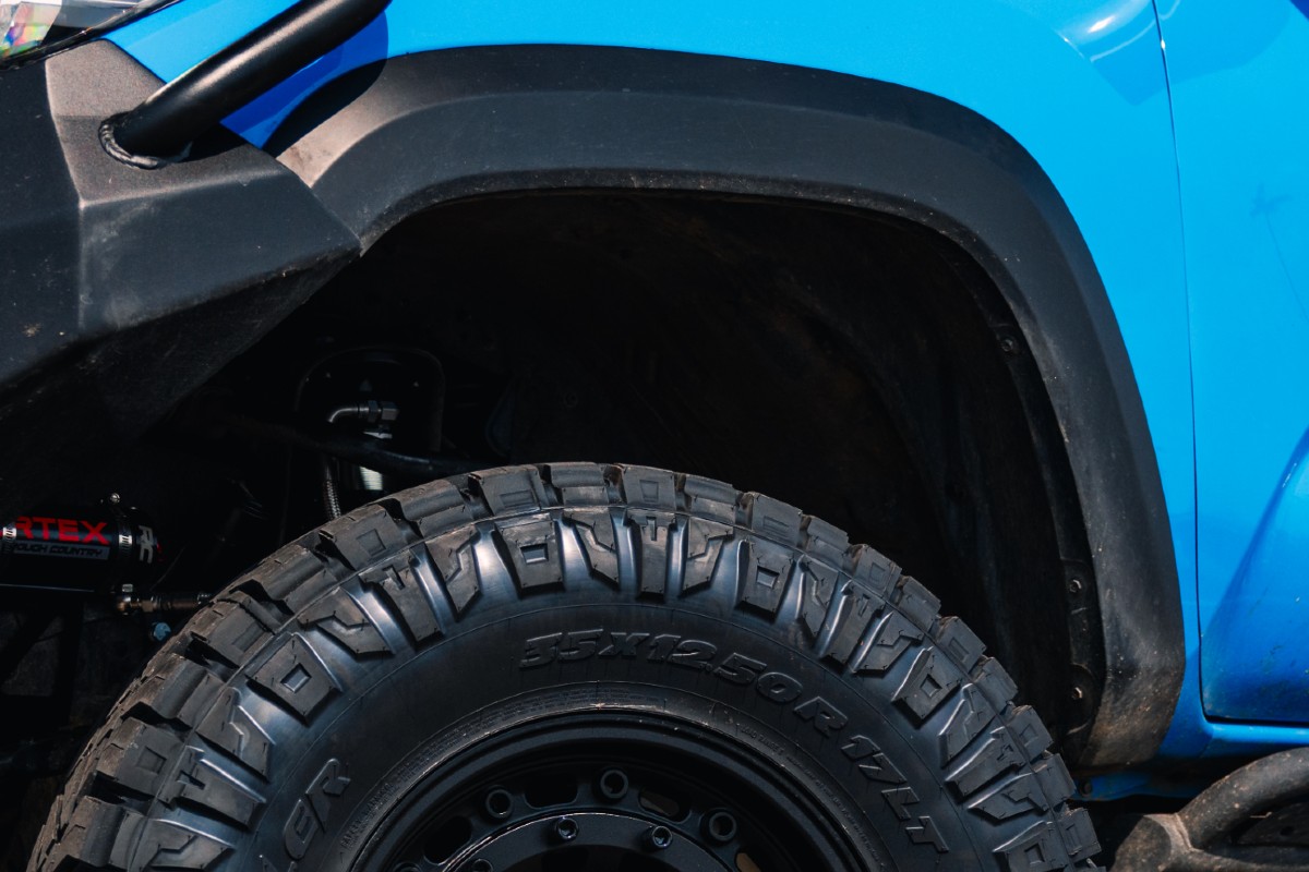 Custom Toyota Tacoma Exterior Pocket-Style Fender Flare Close-Up