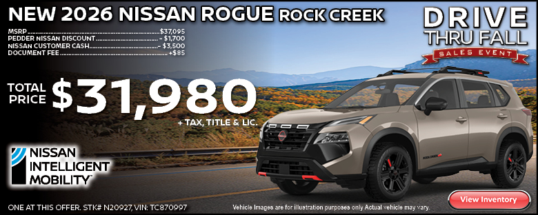 2026 Nissan Rogue Rock Creek