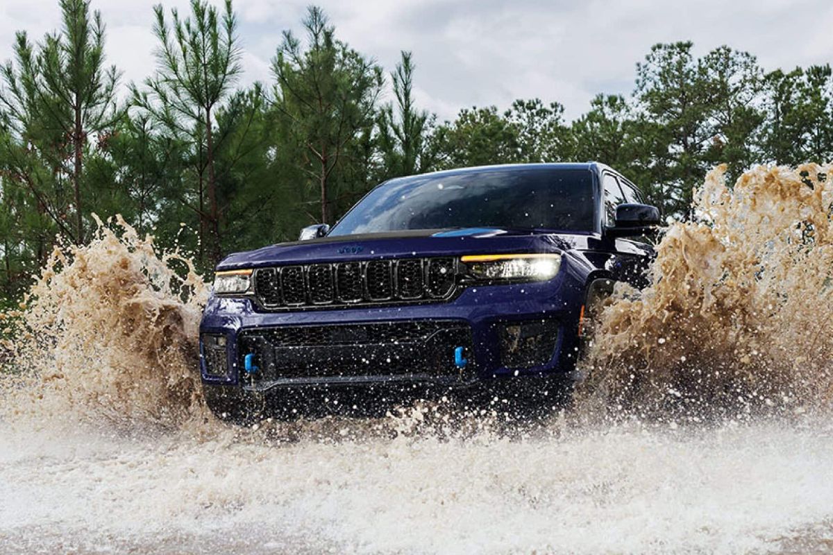 2024 Jeep Grand Cherokee while Off-Road Fording Water