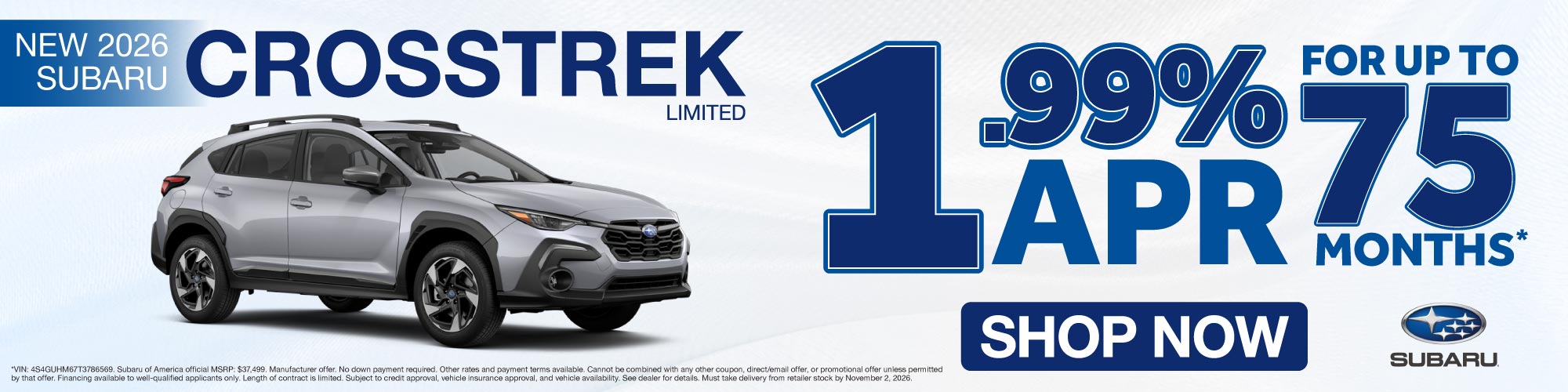 New 2026 Subaru Crosstrek Limited 