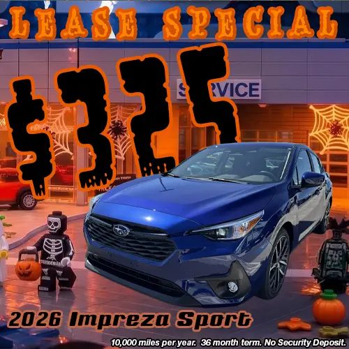 Lease this 2026 Subaru Impreza Sport for only $325/mo at Twin Falls Subaru this October.