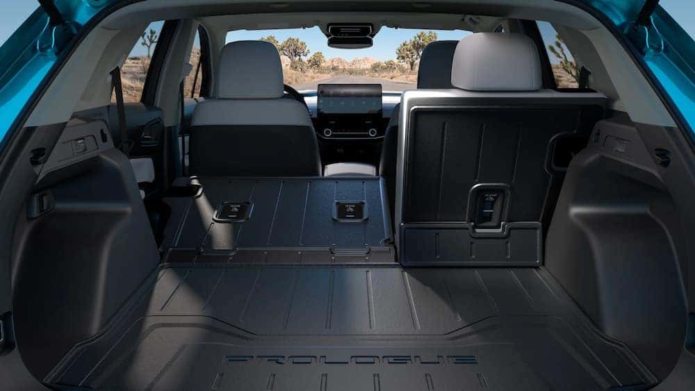Rear cargo area in a 2025 Honda Prologue.