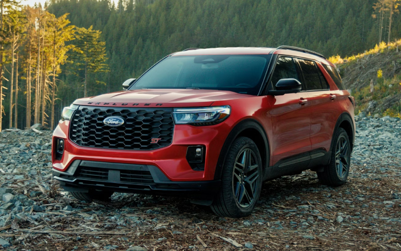 2026 Ford Explorer in the mountains