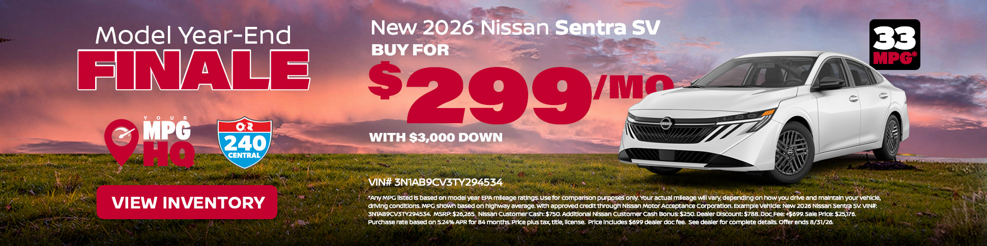 New 2026 Nissan Sentra