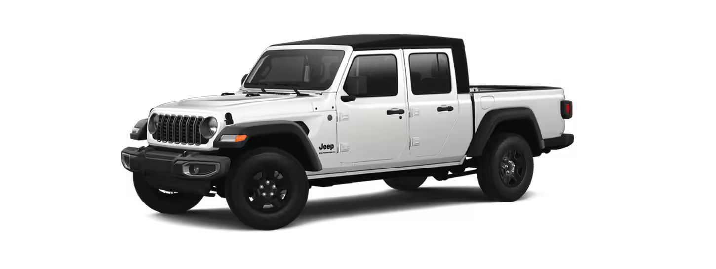 a white 2024 jeep gladiator sport