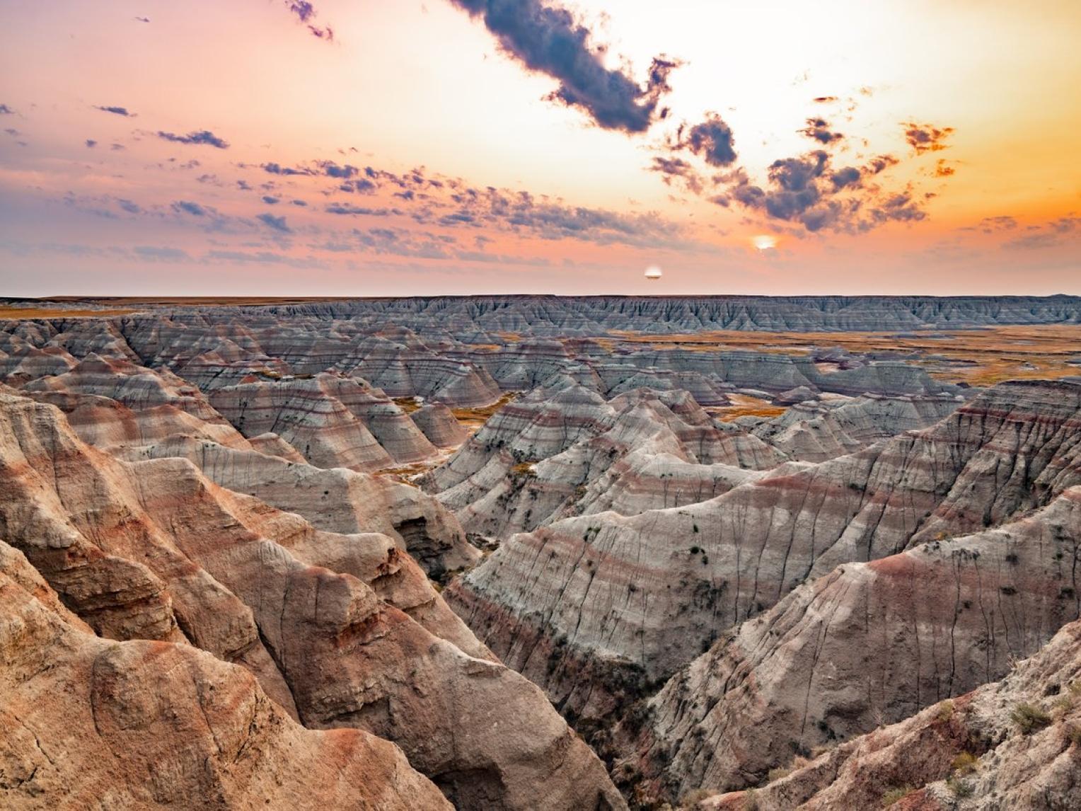 Badlands National Park in South Dakota