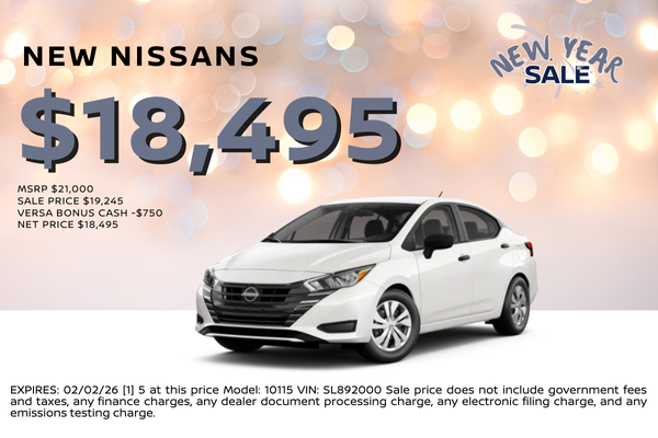 2025 Versa offer at Nissan Elk Grove