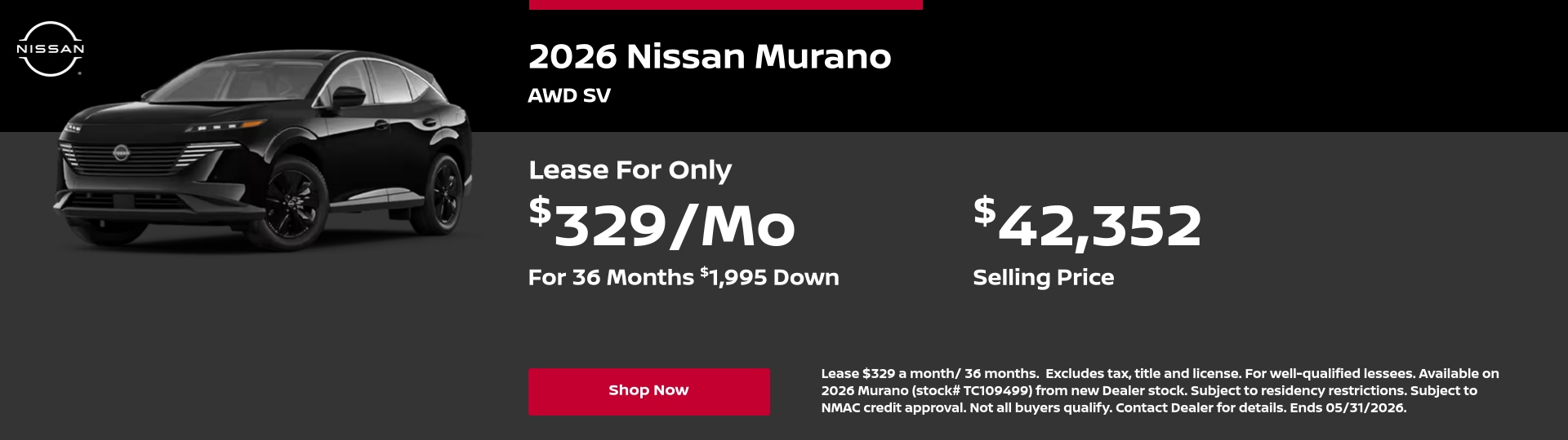 May Murano Offer