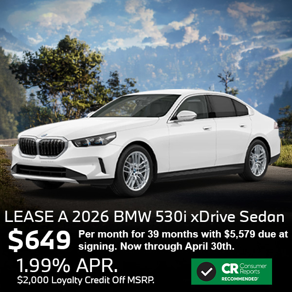 Lease a 2026 BMW 530i xDrive Sedan