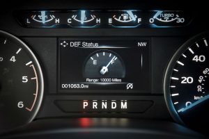 driver information display of a 2018 Ford F-150