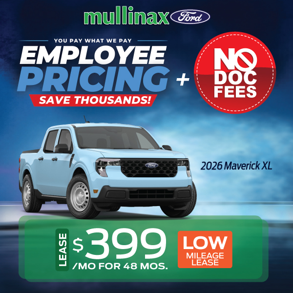 2026 Maverick XL: Lease $399/mo for 48 Mos.