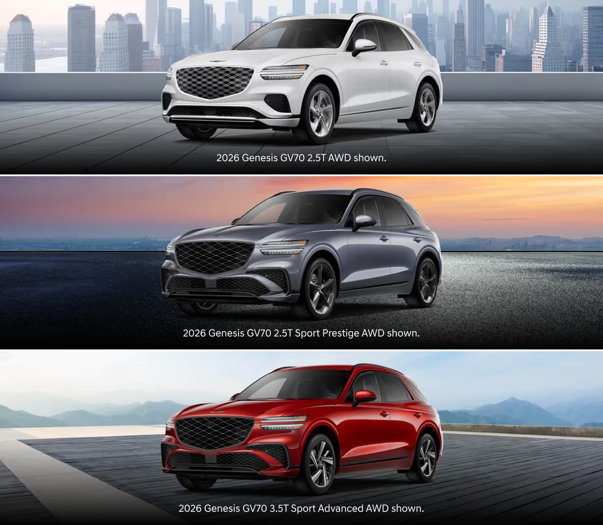 Genesis GV70 Trims