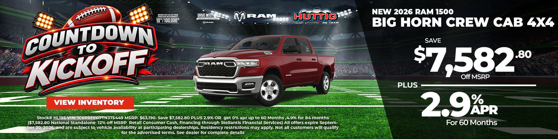 2026 Ram 1500 Big Horn Crew Cab 4x4