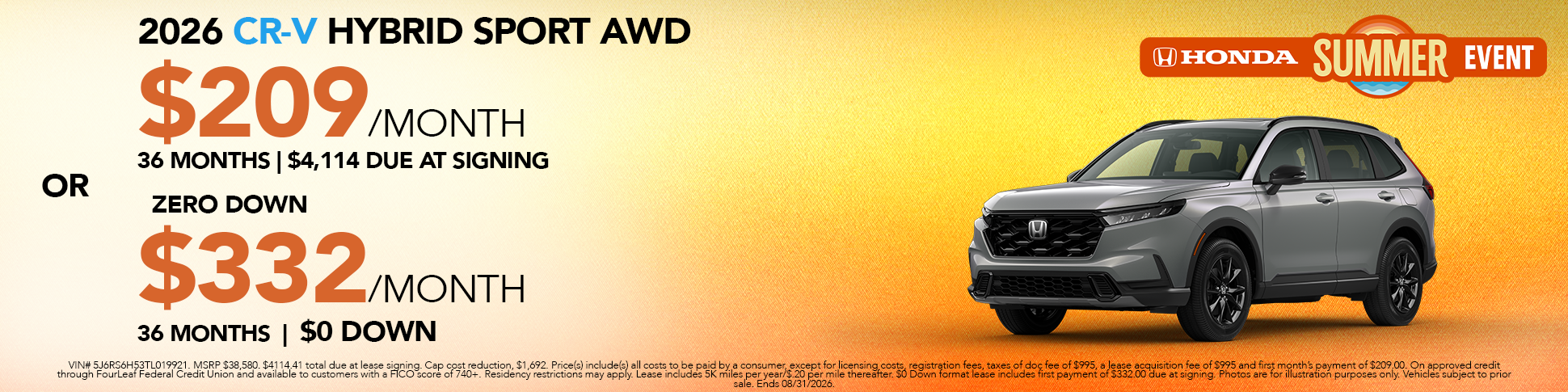New 2026 CR-V Hybrid