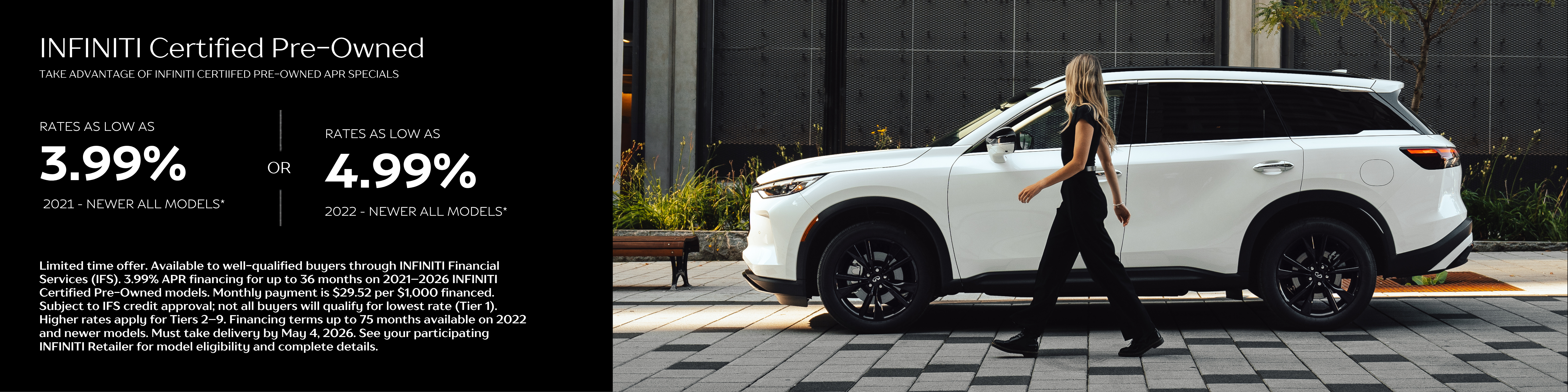 INFINITI Certified Pre-Owned APR Specials 